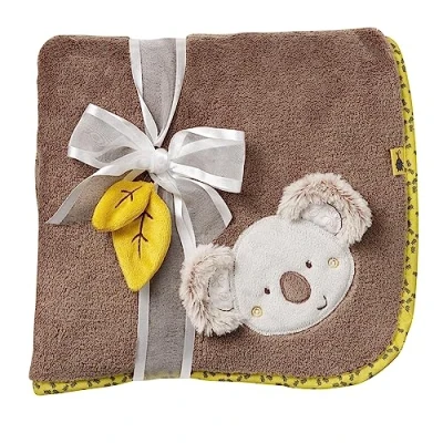 Abbildung von Fehn Kuscheldecke Koala Kuschelige Schmusedecke als Babydecke Schmusetuch &amp; Krabbeldecke Für Kinderwagen und Babyschale ideales Schnuffeltuch Erstlingsdecke Babys ab 0+ Monaten