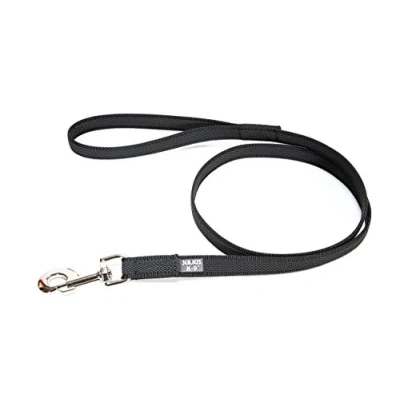 Abbildung von IDC Color &amp; Gray gumierte Leine, 14 mm x 2 m mit Schlaufe, Schwarz Grau
