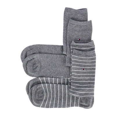 Abbildung von Tommy Hilfiger Socken Grau weiß, Damen, Größe: 39 42, weiß