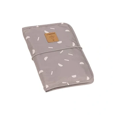 Abbildung von LÄSSIG Baby Windeltasche mit Wickelunterlage für unterwegs/Changing Pouch Blocks taupe
