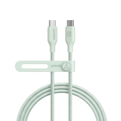 Abbildung von Anker USB C auf Kabel (240W, Grün, 1,8m) Typ Ladekabel, Schnellladekabel, Kompatibel mit iPhone 15, MacBook, iPad Pro 2020, Air 4, Samsung Galaxy S23+/S23 Ultra, Pixel und mehr