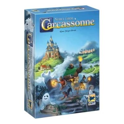 Abbildung von Hans im Glück, Nebel über Carcassonne, Familienspiel, Brettspiel, 1 5 Spieler, Ab 8+ Jahren, 35 Minuten, Deutsch