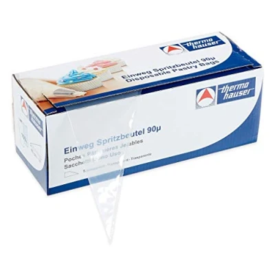 Abbildung von thermohauser Einweg Spritzbeutel (Kunststoff PE) Smoothy, transparent, 100 Stück, 45,0x23,0x0,009 cm