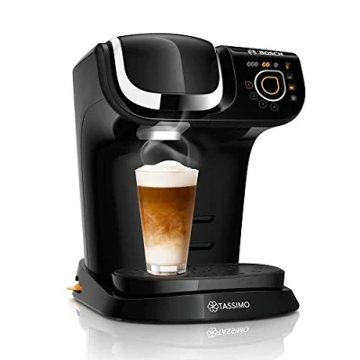 Abbildung von Tassimo My Way 2 Kapselmaschine TAS6502 Kaffeemaschine by Bosch, mit Wasserfilter, über 70 Getränke, Personalisierung, vollautomatisch, einfache Zubereitung, 1.500 Watt, 1,3 Liter, schwarz