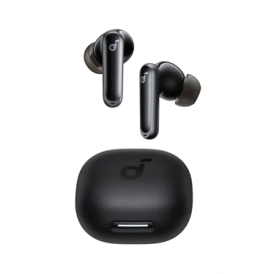 Abbildung von soundcore P40i by Anker, Wireless Earbuds mit Noise Cancelling, Adaptive Geräuschunterdrückung, BassUp, 60h Spielzeit, 2 in 1 Hülle und Smartphone Ständer, IPX5, kabelloses Aufladen, Bluetooth 5.3