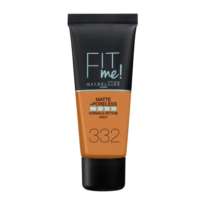 Abbildung von Maybelline New York FIT ME Matte &amp; Poreless Makeup Foundation, Damen, Größe: 30 ml, 332 golden caramel