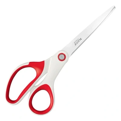 Abbildung von Leitz WOW Titan Schere, Hochwertige Universalschere mit ergonomischem Griff, Klingen aus rostfreiem Stahl, Für zu Hause, Büro und Schule, Rechts Linkshänder, Länge 20,5 cm, 53192026