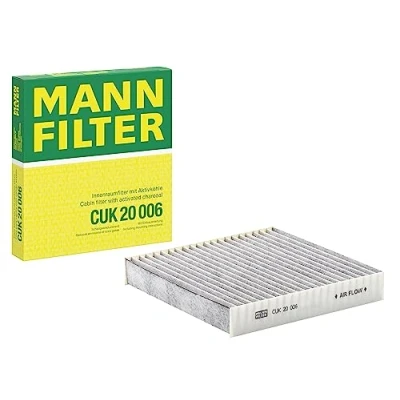 Abbildung von MANN FILTER CUK 20 006 Innenraumfilter Pollenfilter mit Aktivkohle Für PKW