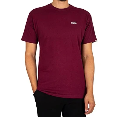 Abbildung von Vans Herren Mini Script T Shirt, Burgunderfarben, XS