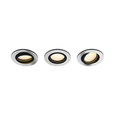 Abbildung von Philips Hue White Amb. Milliskin Einbauspot 3 flg. aluminium 3x350lm
