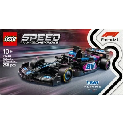 Abbildung von LEGO Speed Champions BWT Alpine F1 Team A524 Rennauto Spielzeug mit Formel 1 Minifigur zum Sammeln Geschenk für Jungen &amp; Mädchen ab 10 Jahren und Erwachsene Motorsport Fans 77248