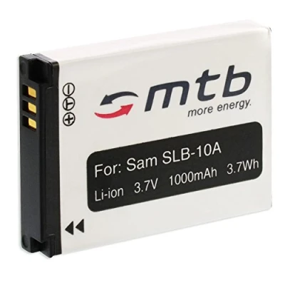 Abbildung von Ersatz Akku SLB 10A für Samsung ES50, ES55, ES60, ES63, EX2F (Siehe Liste)