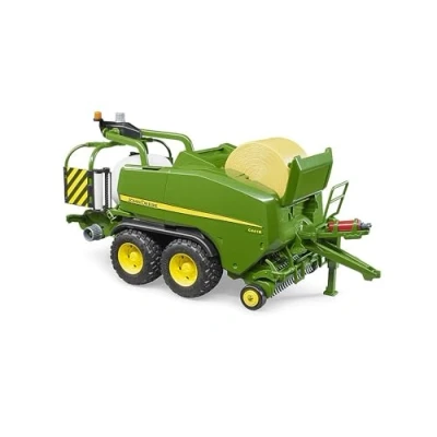 Abbildung von bruder 02032 John Deere Rundballen Presswickelkombination C441R 1:16 Bauernhof, Landwirtschaft, Traktor, Anhänger, Erntemaschine, Pressewickler, Mähdrescher Zubehör