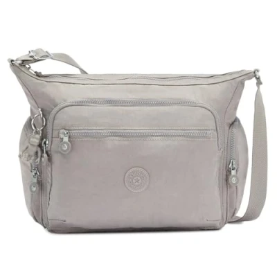 Abbildung von Kipling GABBIE Mittelgroße Umhängetasche, Grey Gris (Grau)