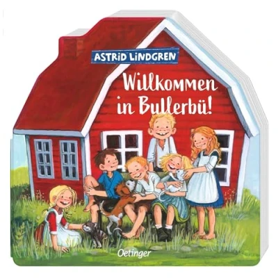 Abbildung von Willkommen in Bullerbü!: Pappbilderbuch Schwedenhaus Form mit ersten Geschichten aus Bullerbü für Kleinkinder ab 18 Monaten (Wir Kinder Bullerbü)
