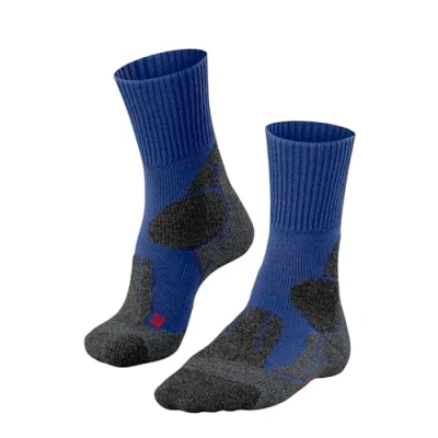 Abbildung von FALKE Herren Wandersocken TK1 Adventure M So Wolle Funktionsmaterial antiblasen dick 1 Paar, Blau Yve 6714, 42 43