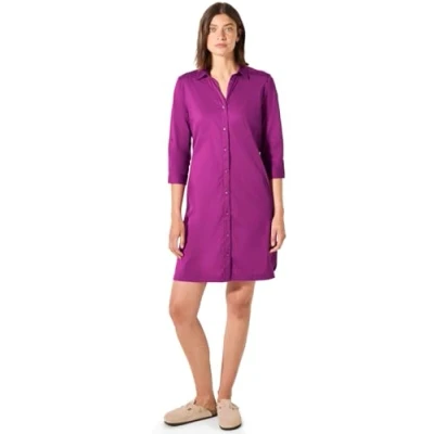 Abbildung von Cecil MIT Smokdetail Blusenkleid, Damen, Größe: Large, Pink