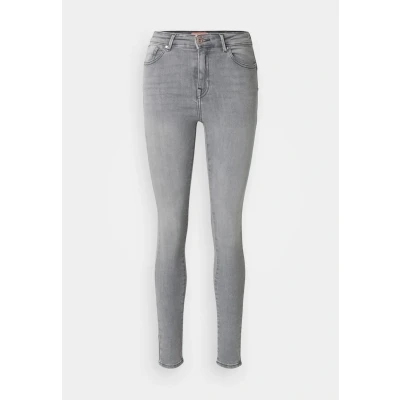 Abbildung von ONLY Onlpower LIFE MID PUSH UP Jeans Skinny Fit, Damen, Größe: XSx32, Grey denim