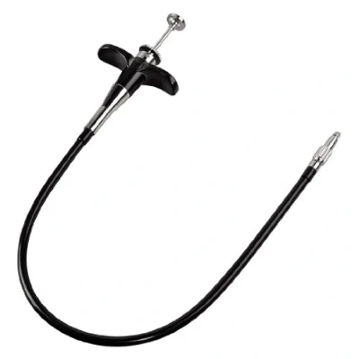 Abbildung von Hama Drahtauslöser mit Feststellfunktion für mechanische Kameras, Länge 40 cm, Professional, Schwarz