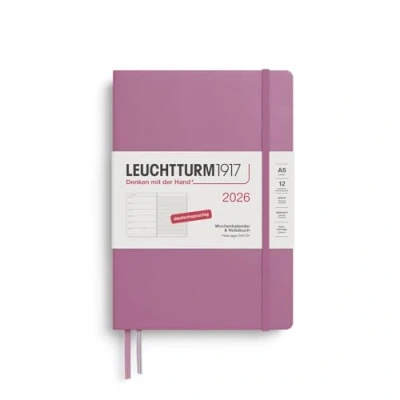 Abbildung von LEUCHTTURM1917 372471 Wochenkalender &amp; Notizbuch Medium (A5) 2026, 12 Monate, Dusty Rose, Deutsch