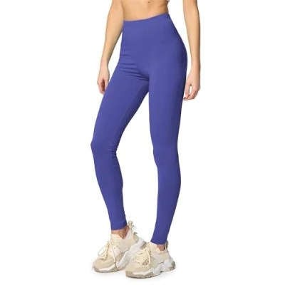 Abbildung von Merry Style Leggings Damen Baumwolle für das ganze Jahr Bequeme Blickdicht Ideal Yoga Sport Gym und Freizeit MS10 198 (Kobalt,XXL)