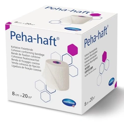 Abbildung von Hartmann Peha haft Kohesive anpassbare Bandage, latexfrei 20 m x 8 cm