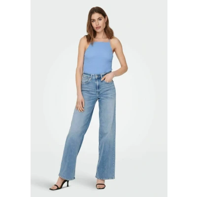 Abbildung von ONLY Onlmadison Blush HW WIDE Flared Jeans, Damen, Größe: XSx32, Light blue denim
