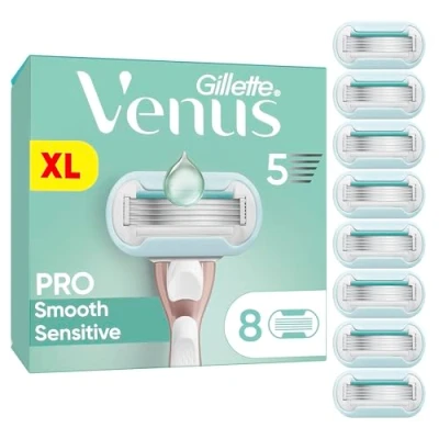 Abbildung von Gillette Venus Pro Smooth Sensitive Rasierklingen für empfindliche Haut, 8 Ersatzklingen