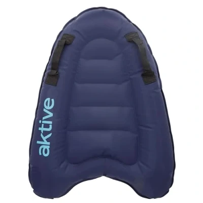 Abbildung von AKTIVE Beach Aufblasbares Bodyboard, 50 x 70 cm, mit verstärkten Griffen, für Kinder und Erwachsene, leichtes Robustes Design, Strand oder Pool (62380)