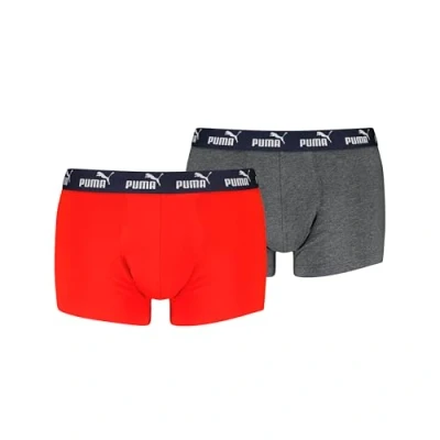 Abbildung von PUMA Men&#039;s Elements Trunk, red/Navy, M (2er Pack)