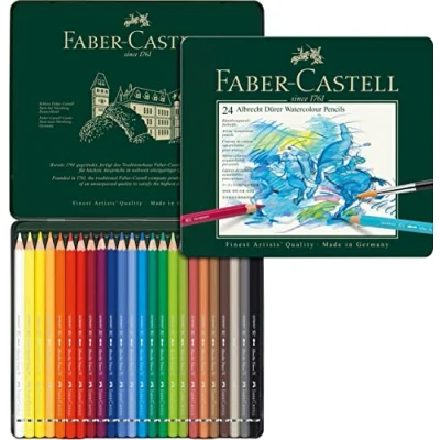 Abbildung von Faber Castell 117524 Aquarellstifte Albrecht Dürer, 24er Metalletui