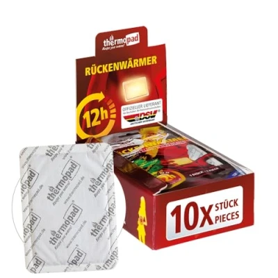 Abbildung von THERMOPAD Rückenwärmer DAS ORIGINAL: 10 x Wärmepads für 12 Stunden Wärme I Sofort einsatzbereite Pads Extra warme Wärmekissen Pads, auch geeignet als Nackenwärmer, Schulterwärmer &amp; Nierenwärmer