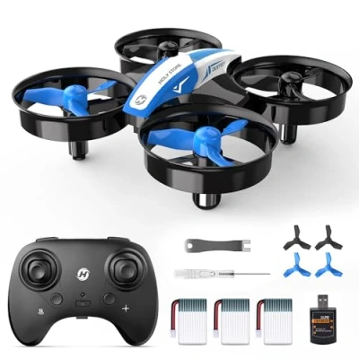 Abbildung von Holy Stone HS210 Mini Drohne für Kinder,RC Quadrocopter Nano Drone mit 3 Akkus 21 Min. Lange Flugzeit, Auto Höhenhaltung, 360 Rollen, Kopfloss Modus, One Key Start Indoor Geschenk Anfänger,Blau,C0
