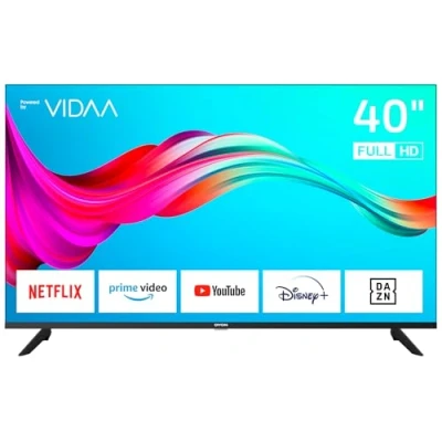 Abbildung von DYON Smart 40 VX 2 100 cm (40 Zoll) Fernseher (Full HD TV, Triple Tuner (DVB C/ S2/ T2), App Store, Prime Video, Netflix, YouTube, DAZN, Disney+) [Modelljahr 2023], Schwarz
