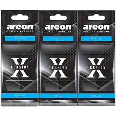 Abbildung von AREON x Autoduft Neuwagen New Car Auto Lufterfrischer Schwarz Aufhänger Anhänger Spiegel Pappe 2D (Set Pack 3)