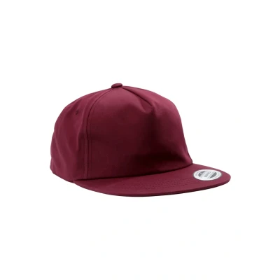 Abbildung von Flexfit Unstructured 5PANEL Snapback Cap, Größe: One Size, Maroon