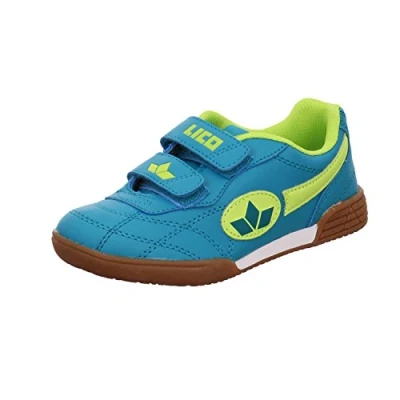 Abbildung von Lico Unisex Kinder Bernie V Hallenschuhe, Petrol Lemon, 33 EU