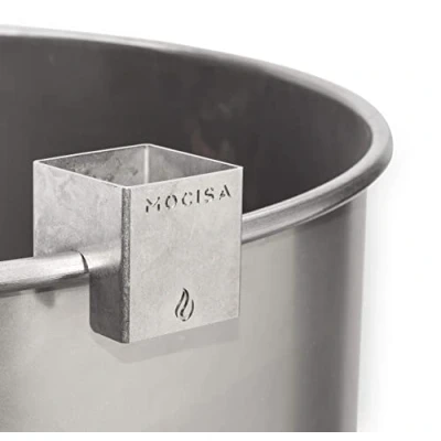 Abbildung von mocisa Universal BBQ Abstandshalter Edelstahl Distanz Feuerplatte Grillplatte Feuertonne Plancha Grillfass 3 Stück