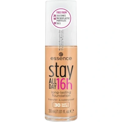 Abbildung von essence cosmetics stay ALL DAY 16h long lasting Foundation 30 Soft Sand