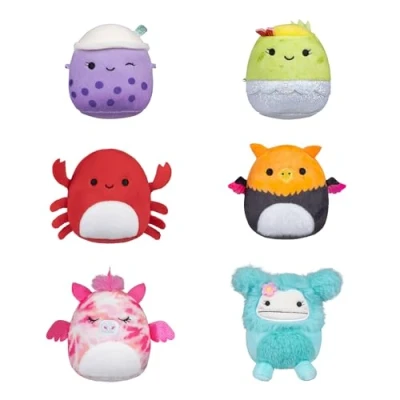 Abbildung von Micromallows SQMM0068 6er Pack, superweiche Mini Squishmallows, 6.5 cm Plüschfiguren