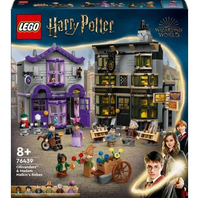 Abbildung von LEGO Harry Potter Ollivanders &amp; Madam Malkins Anzüge, Läden aus der Winkelgasse, Spielset für Kinder, Zauberer Spielzeug, Fantasy Geschenke Mädchen, Jungen und Fans ab 8 Jahren 76439