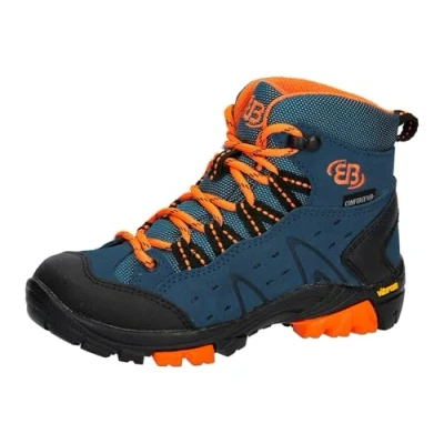 Abbildung von Brütting Mount Bona High Kids Trekking &amp; Wanderstiefel, Petrol/orange, 29 EU