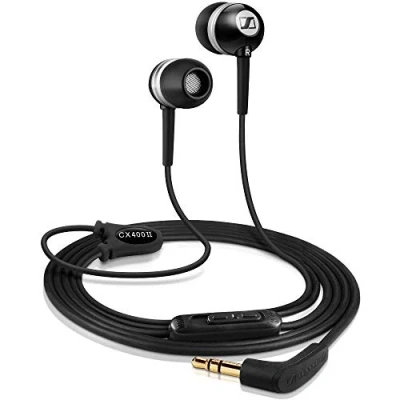 Abbildung von Sennheiser CX 400 II Precision Stereo In Ear Kopfhörer (1,2 m Kabellänge, 3,5 mm Klinkenstecker, Earadapterset S/M/L, Tragetasche) schwarz