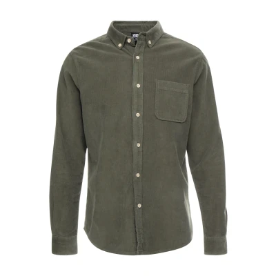 Abbildung von Urban Classics Corduroy Hemd, Herren, Größe: 3XL, Olive
