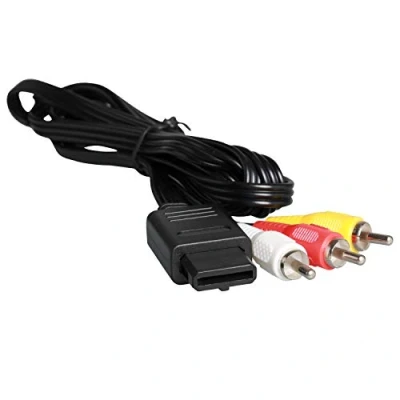 Abbildung von ENDARK AV Kabel, Stereo Audio Video RCA kabel für GameCube/NGC/64/N64/SNES(1 Stück 1.75m/5.8ft)