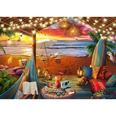 Abbildung von Ravensburger Puzzle 16795 Sonnenuntergang am Strand 500 Teile für Erwachsene und Kinder ab 10 Jahren, mit größeren Teilen [Exklusiv bei Amazon]
