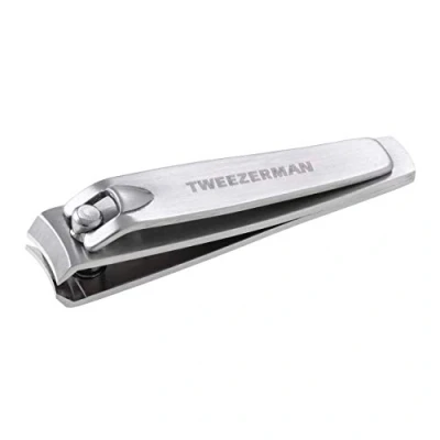Abbildung von TWEEZERMAN Nagelknipser (Professionell &amp; Präzise, Abgerundeten Schneidklingen, Gleichmäßige Kürzen, Rostfreier Edelstahl), Silber