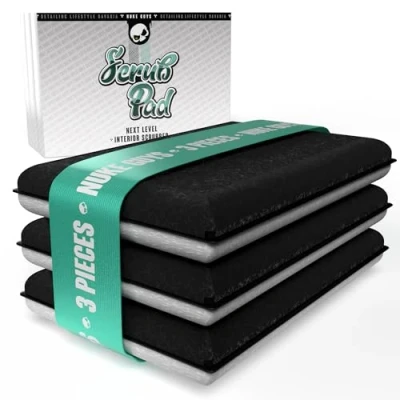 Abbildung von Nuke Guys Interior Scrub Pad 3X Auto Innenreiniger für einen porentief reinen Innenraum Innovative Nylonfasern entfernen hartnäckigen Schmutz aus Kunststoff Leder Polster