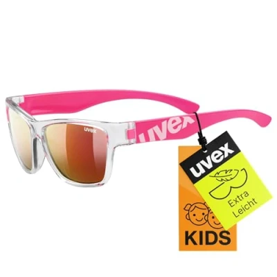 Abbildung von uvex Unisex Kinder, sportstyle 508 Sonnenbrille, clear pink/red, one size