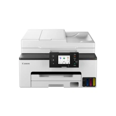 Abbildung von Canon MAXIFY GX2050 Tintenstrahldrucker 4 in 1 Multifunktionsgerät DIN A4 (Drucker, Scanner, Kopierer, Fax, ADF, 600x1200 DPI, WLAN, USB, 15/10 ISO Seiten/Min., Duplexdruck, 250 Blatt Kassette) weiß